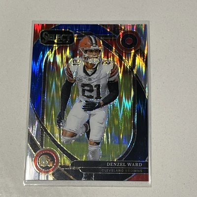 2024 Panini Select Club Level Denzel Ward #248 Black And Blue Shock Prizm - Image 1 of 2