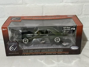1:18 1970 Dodge Challenger T/A 340 Six Pack Highway 61 Green Torque Thrust - Picture 1 of 17