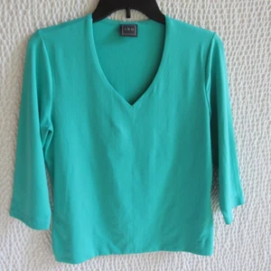 Meryl Thick Nylon Lined Tank Top LBH USA Made Solid Green Slims M Women - Picture 1 of 7