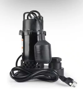 Everbilt 1/2 HP Sump Pump Submersible Aluminum With Tethered Switch HDSP50W - Picture 1 of 7