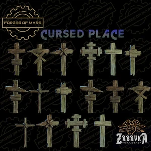Basing Bits - Cursed Place - Crosses (x16 size S) - Imagen 1 de 1