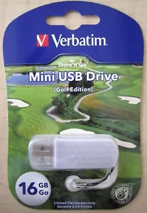 Verbatim 98682 Store N Go 16 GB Mini USB Drive GOLF BALL - Picture 1 of 3