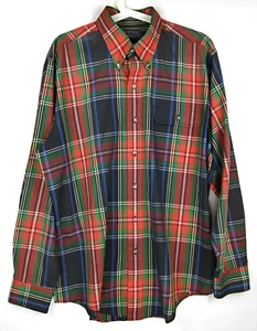 Lord & Taylor Shirt Mens Tag Size L Large The Man's Shop Plaid Multicolor - Picture 1 of 9