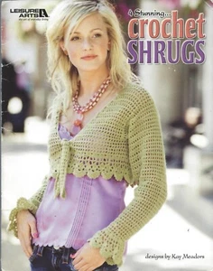 Stunning Crochet Shrugs ~ Leisure Arts - Pattern 4357 - Picture 1 of 2