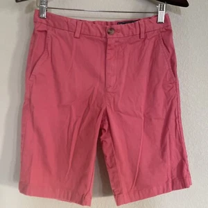 Vineyard Vines Shorts Boys Salmon Pink Whale Preppy Chino Youth Adj Waist 16 - Picture 1 of 4