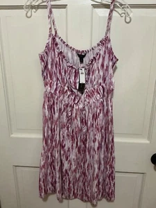 Banana Republic Kleid Damen L kurzer runder Ausschnitt wählen Sie marineblau oder rosa/weiß neu mit Etikett - Bild 1 von 8