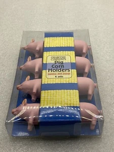 Anthrazit Companion Schwein Mais Kolben Halter 4 Sets Edelstahl Zinken - Bild 1 von 4