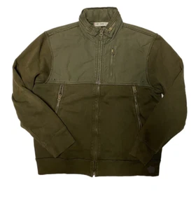GAP Vintage Jacket Mens Large Olive Green Cotton & Nylon Army Military Bomber - Picture 1 of 4