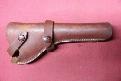 Vintage Red Head Leather Right Hand Holster 204 DB 6" Revolver in good condition - Image 1 of 4