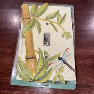 FIGI Bamboo Single Wallplate SP-148 Tiki Hawaii Bar Margaritaville Buffet - Picture 1 of 4