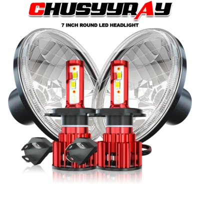 Faros LED Halo DRL 7 pulgadas aptos para camioneta Chevrolet G10 G20 1947-1957 Foto 1 de 4