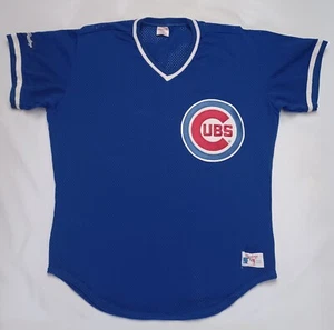 Vintage Rare Chicago Cubs 1980's Rawlings Pullover Baseball Jersey Size 44 - Picture 1 of 6