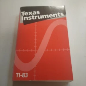 Texas Instruments Guidebook for TI-83 Graphing Calculator Book Manual 1996 - Picture 1 of 7
