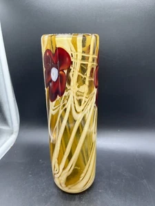 Rich Miller 1970’s Artist Signed Hand Blown Studio Art Glass Vase - Picture 1 of 11
