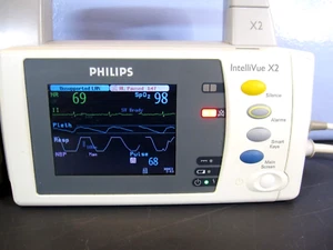 PHILIPS INTELLIVUE X2 MMS M3002A Portable Monitor / Masimo Set, EASI TESTED #G - Picture 1 of 7