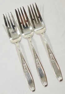 1847 Rogers Bros Ambassador Pattern Desert/Salad Forks 6.5" - Picture 1 of 15