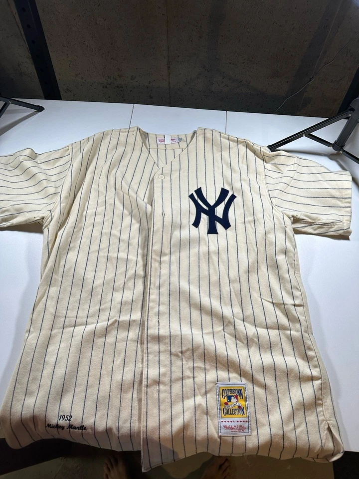 Camiseta deportiva Mitchell & Ness New York Yankees Mickey Mantle 100 % auténtica talla 52 XXL Foto 1 de 4
