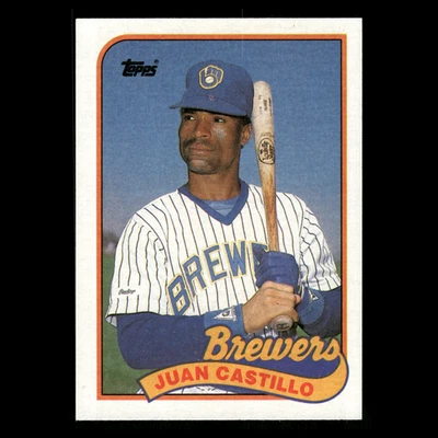 Juan Castillo #538 1989 Topps Milwaukee Brewers Baseball Card MLB - Image 1 of 3
