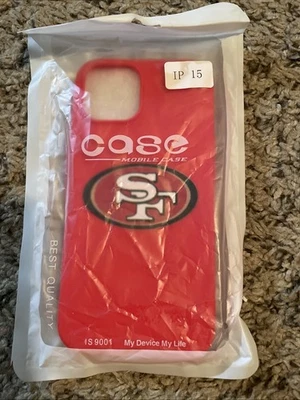 San Francisco 49ers NFL Red iPhone 15 Case, Team Accessories, Sports Gifts - Imagem 1 de 2
