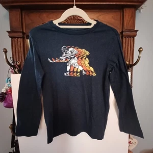 Old Navy Boys Hockey Logo Long Sleeve tee Size L{ 10-12 } - Picture 1 of 3