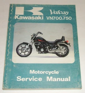 Kawasaki Vulcan 700 750 Service Manual 1985-1988 Vn Vn700 Vn750 Repair Shop - Imagen 1 de 6