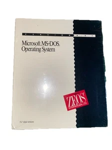 Microsoft Ms Dos Version 4.01 5.25 Disk Version (SEALED) ZEOS - Picture 1 of 4