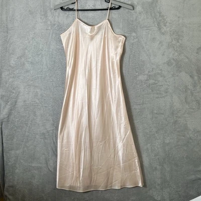 Vestido sin Mangas Vintage Loralie Talla 12 Glam Boda Atemporal Y2K Midi Corte Sesgado Satinado Foto 1 de 4