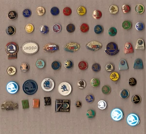 60x Vintage SKODA Car Logo pin badges Service 706 1959 EJF Anstecknadeln - Picture 1 of 1