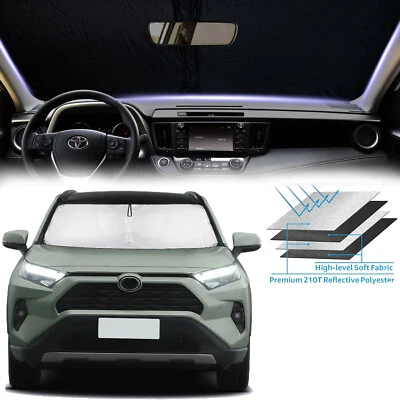 Ajuste personalizado para Toyota RAV4 2006-2018 parabrisas delantero auto parasol cubierta de ventana Foto 1 de 4