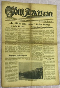 6 pages 1943 Zeitung Ost Legion JANI TURKISTAN Newspaper World War 2 WWII berlin - Picture 1 of 14