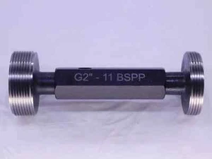 NEW G2" 11 BSPP PIPE THREAD PLUG GAGE 2.0 GO NO GO P.D.'S = 58.135 & 58.315 - Picture 1 of 1