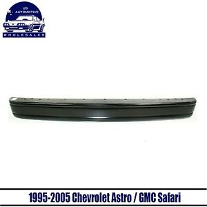 Rear Step Bumper Face Bar Primed Steel For 1995-05 Chevrolet Astro / GMC Safari