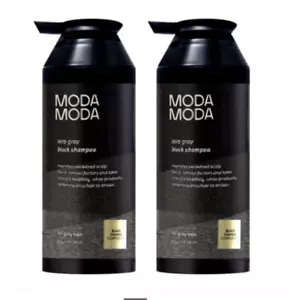 ModaModa Zero Gray Black Shampoo 300g x 2ea / Darkening Gray Hair / K-Beauty - Picture 1 of 6