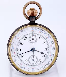 Museale No. 1 G.P.O. Britischer CHRONOGRAPH WW Tachymeterskala brüniertes Case - Picture 1 of 15