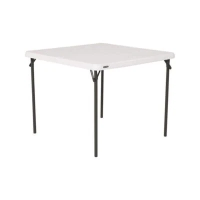 Lifetime Folding Table 37"Lx37"W Square w/ Metal Frame HDPE Foldable Commercial - Image 1 of 4