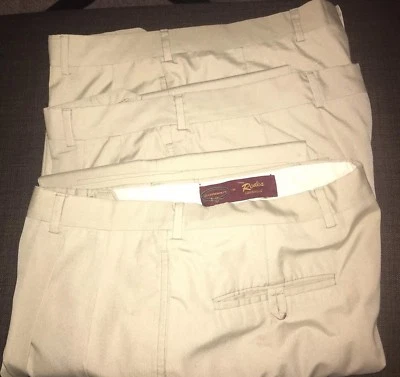 3 pares de calças sociais Corbin bege acastanhado TAMANHO 38 longo x 37 W redondo - Imagem 1 de 4