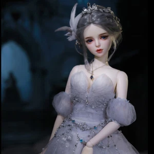 1/3 BJD Puppe Spielzeug 22 Zoll Höhe weibliche Puppe mit handbemaltem Make-up Gesicht lebensecht - Bild 1 von 17