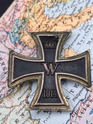 Eisernes Kreuz 1. Klasse 1914 Ek1 Orden Militaria Gewölbt Nadelsystem Abzeichen - Bild 1 von 4
