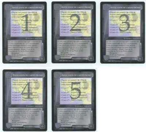 MECCG Tierra Media CCG INVOCATION DE CARTES PROMO Juego de 5 Cartas - Imagen 1 de 1