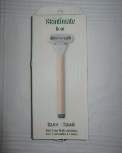 Maquinilla de afeitar Skintimate Root con 2 cartuchos de cuatro hojas elegante agarre de mango aerodinámico - Imagen 1 de 2