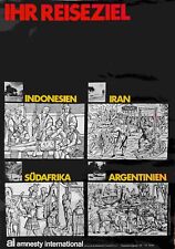 Plakat - Ihr Reiseziel. Indonesien - Iran - Südafrika - Argentinien. / Entwurf: 