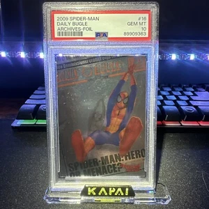 2009 Spider-Man Archives Foil #16 Daily Bugle PSA 10 - Picture 1 of 2