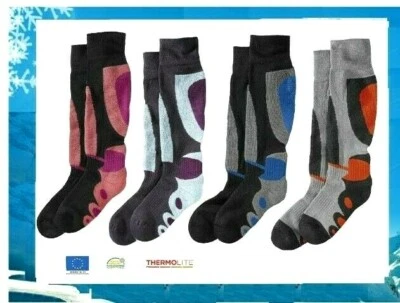 Kinder Jungen Mädche Skistrümpfe Ski Strümpfe Skisocken Thermosocken Wintersport