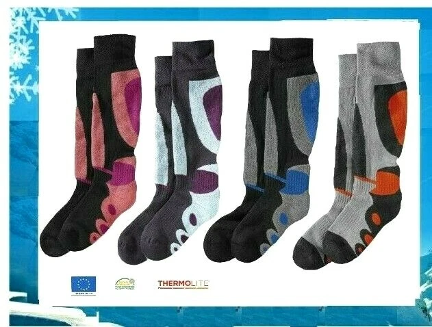 Kinder Jungen Mädche Skistrümpfe Ski Strümpfe Skisocken Thermosocken Wintersport