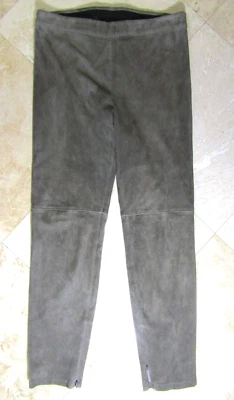 Legging ELIE TAHARI Elástico 100% Gamuza Cuero en Verde Oliva Talla Grande Foto 1 de 4