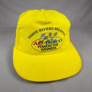 Gorra de carreras AC-Delco Regatta para hombre talla única amarilla gorra con cierre a presión marco hecha en EE. UU. - Imagen 1 de 10