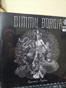 DIMMU BORGIR INSPIRATIO PROFAN12" WHITE/BLACK SPLATTER VINYL LP 2023 NEW&SEALED - Picture 1 of 9