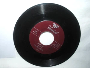 Four Blazes, MARY JO / MOOD INDIGO, 45 rpm record SCARCE, United U-114 READ NOTE - Picture 1 of 2