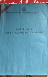 BILDUNGSHANDBUCH DES CARABINIERE 1965 Generalkommando der Waffe - Bild 1 von 1