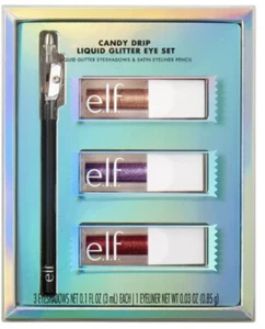 E.L.F. Holiday Candy Drip Liquid Glitter Eye Set 4pc NEW - Picture 1 of 4